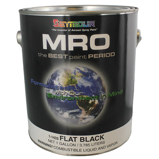 Mro Industrial Coatings Gallons Flat Black-0000011433-667