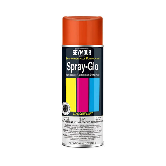 Spray-Glo Waterbased Fluorescent Red 16 Oz Can-0000161618-712