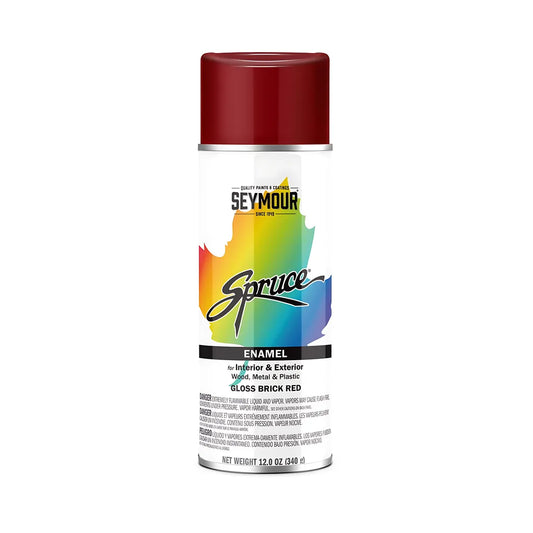 Spruce General Use Enamels Gloss Brick Red 16 Oz Can-0000980020-718