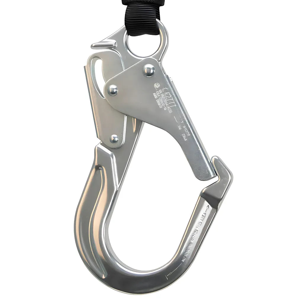 20" Positioning Web Lanyard: Alu Snap Hook, Alu Rebar Hook 021-2075-6841