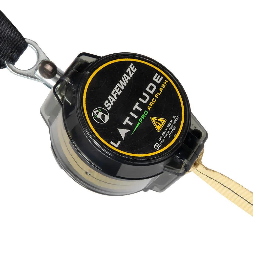 Latitude Pro Arc Flash 7' Single Web Srl: 18-22" Adj. Aramid Ext., Alu Captive Eye Carabiners 022-5310-7102