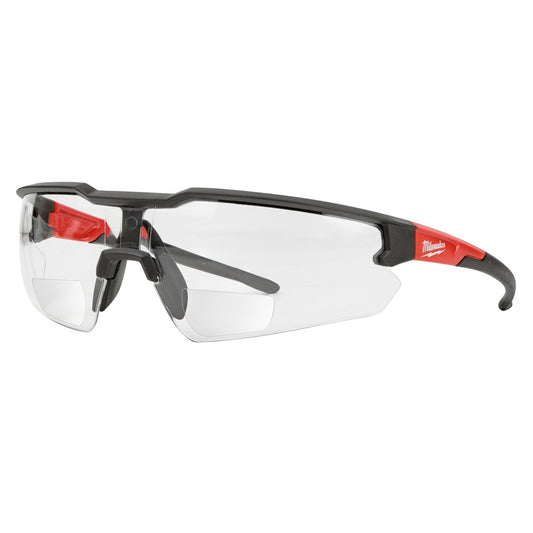 Safety Glasses - +1.00 Magnified Clear Anti-Scratch Lenses (Polybag)