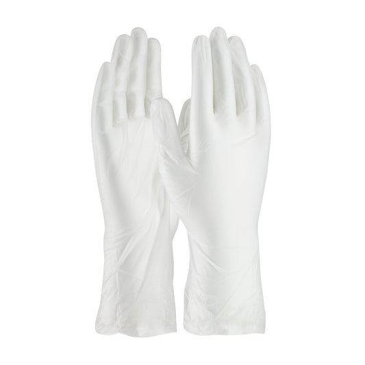 CleanTeam 100-2830/M Single Use Class 100 Cleanroom Vinyl Glove with Finger Textured Grip - 12"