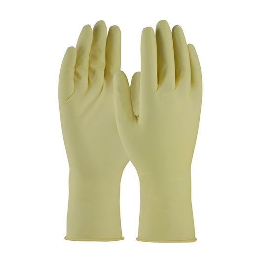 CleanTeam 100-323000/M Single Use Class 100 Cleanroom Latex Glove with Fully Textured Grip - 12"