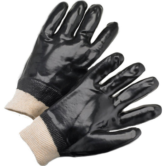 West Chester 1007 PVC Dipped Glove with Interlock Liner and Smooth Finish - Knit Wrist
