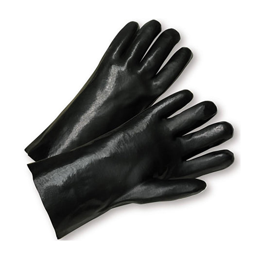 West Chester 1017 PVC Dipped Glove with Interlock Liner and Smooth Finish - 10" Length