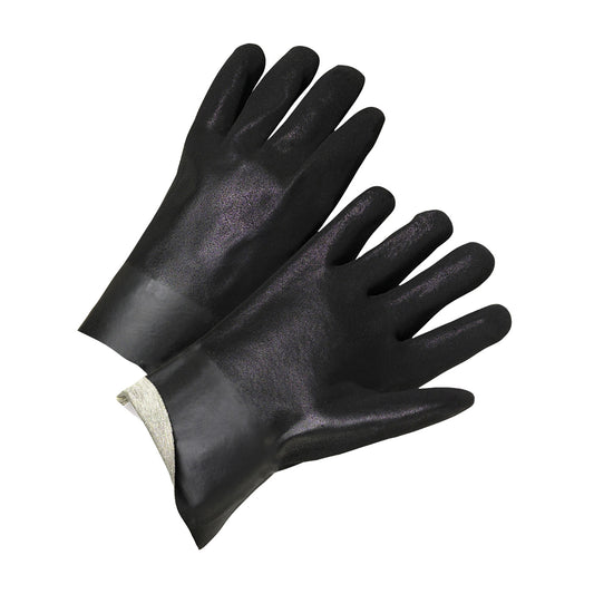 West Chester 1017RF PVC Dipped Glove with Interlock Liner and Rough Sandy Finish  -  10" Length