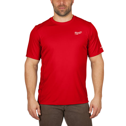 WORKSKIN™ Lightweight Performance Shirt - Short Sleeve - Red L