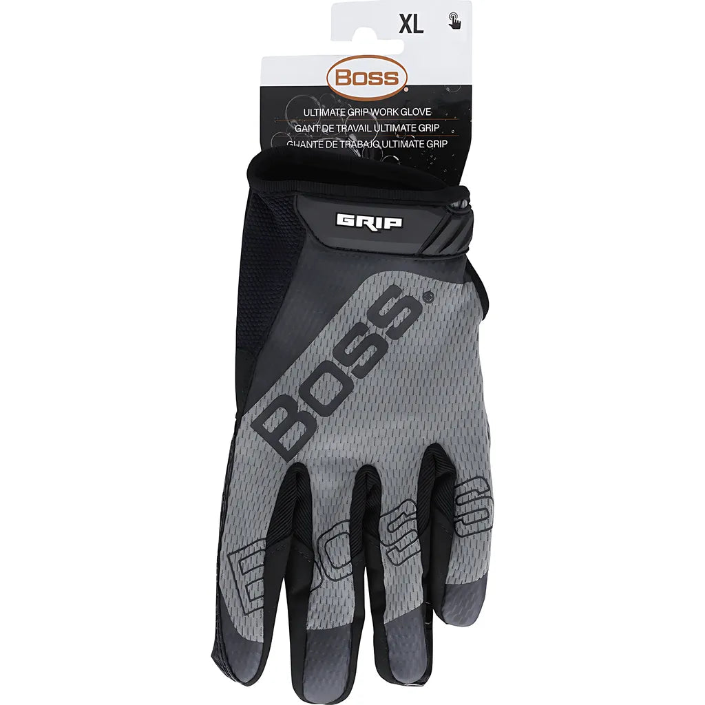 Boss 120-Mg1220T/Xl Synthetic Microfiber Palm With Silicone Coated Grip And Mesh Fabric Back 120-MG1220TXL-8327