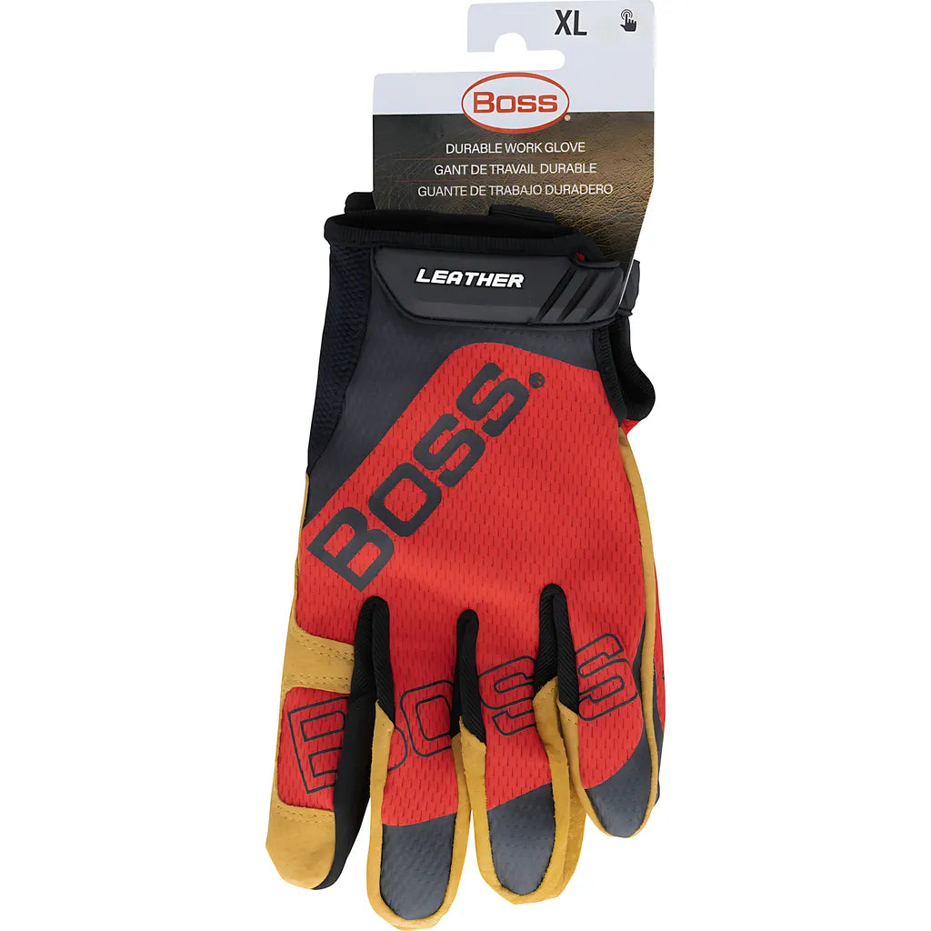 Boss 120-Ml1350T/M Premium Pigskin Leather Palm With Mesh Fabric Back 120-ML1350TM-8343