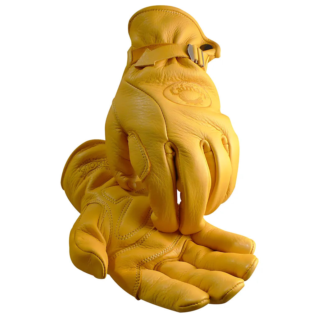 Caiman 1306-6 Genuine Elk Grain Leather Drivers Glove - Keystone Thumb 1306-6-8464