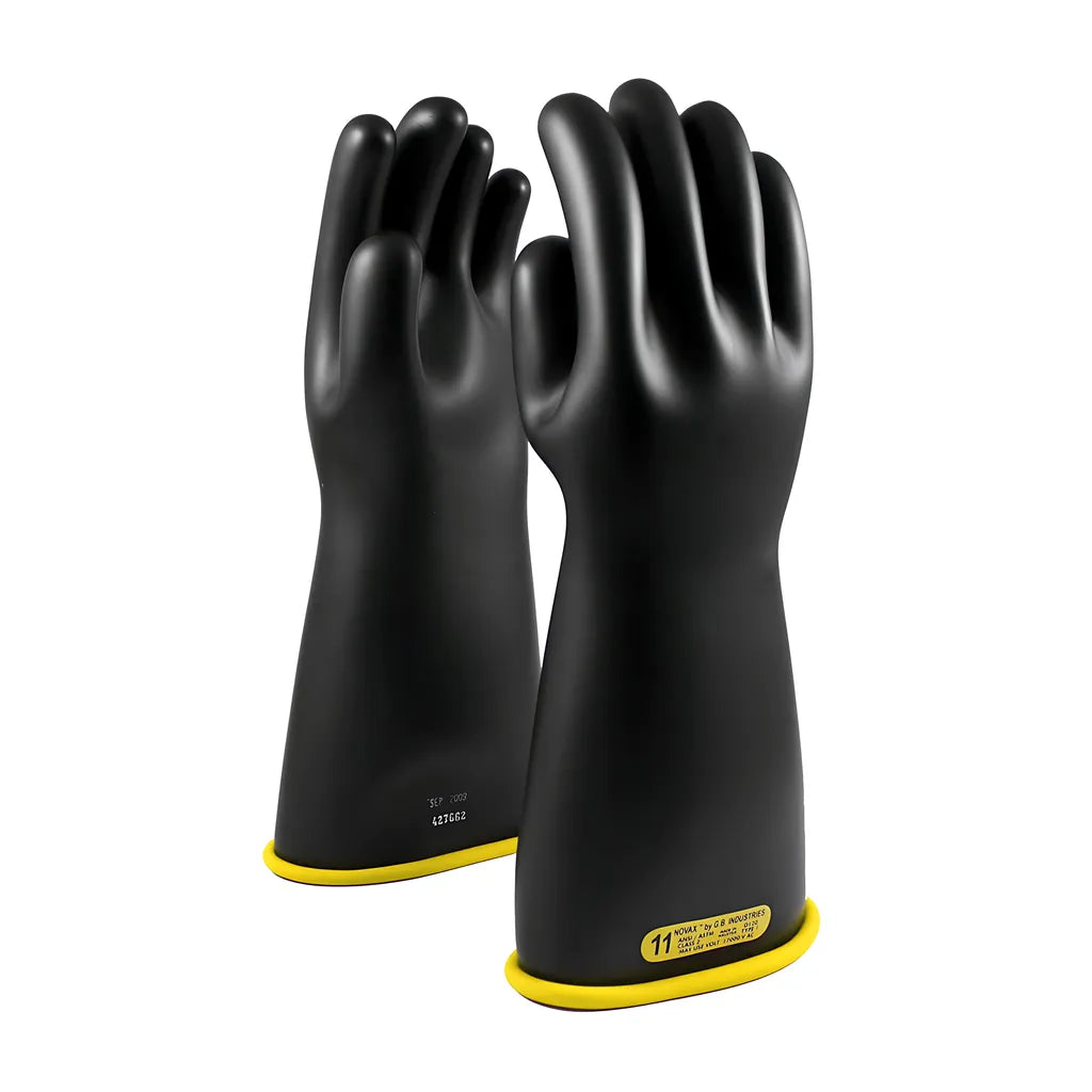 Novax 152-2-16/12 Class 2 Rubber Insulating Glove With Straight Cuff - 16" 152-2-1612-8923