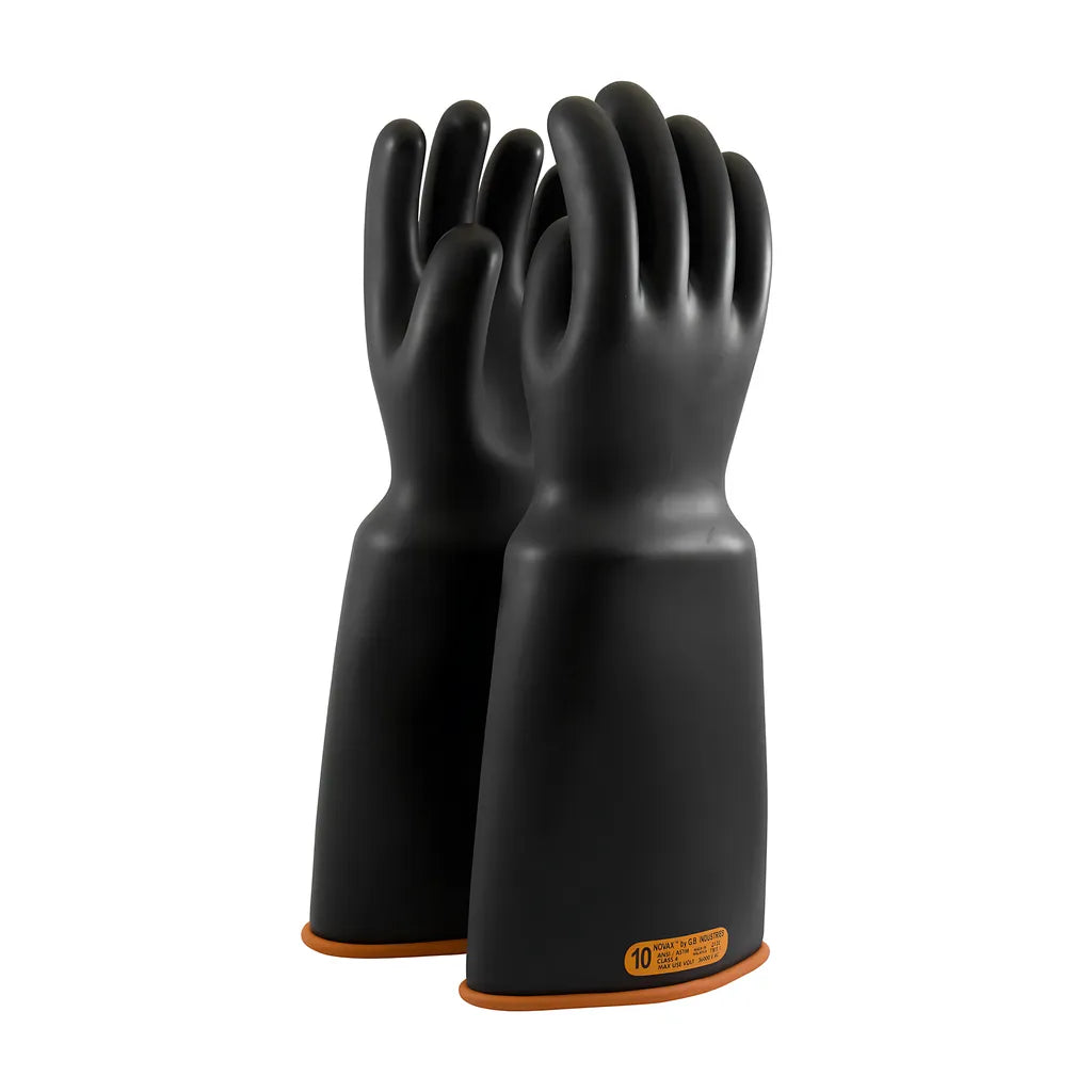Novax 159-4-18/10 Class 4 Rubber Insulating Glove With Bell Cuff - 18" 159-4-1810-9238