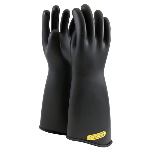 NOVAX 163-2-18/10 Class 2 Rubber Insulating Glove with Contour Cuff - 18"