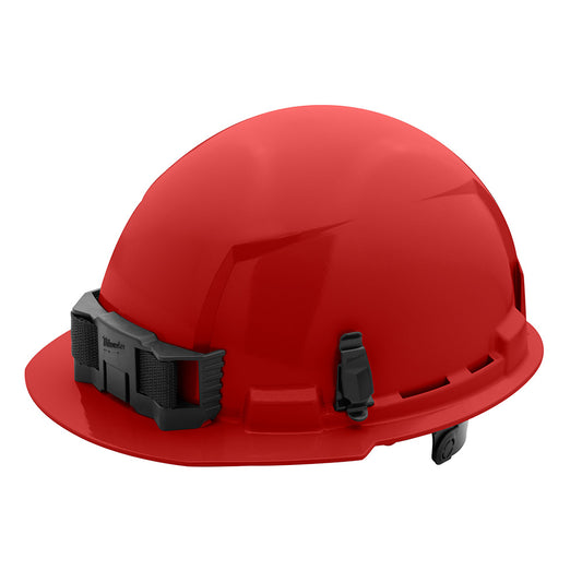 Red Front Brim Hard Hat w/6pt Ratcheting Suspension - Type 1, Class E