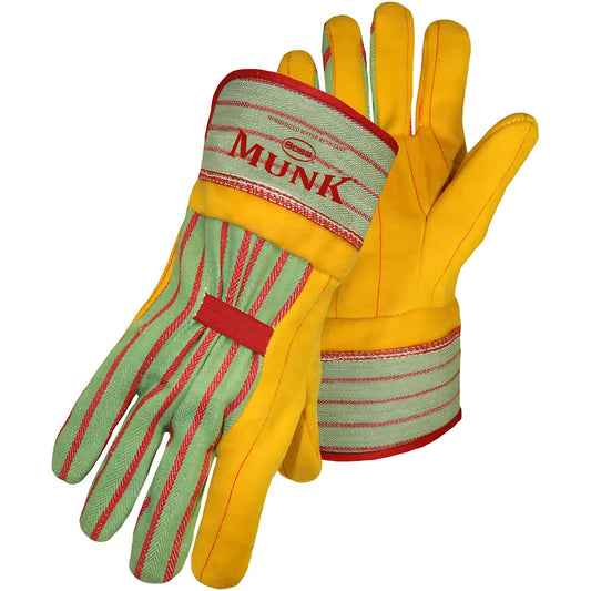 Boss 1Bc5510J Regular Grade Chore Glove With Double Layer Palm, Cotton Back And Nap-Out Finish - Rubberized Safety Cuff 1BC5510J-10247