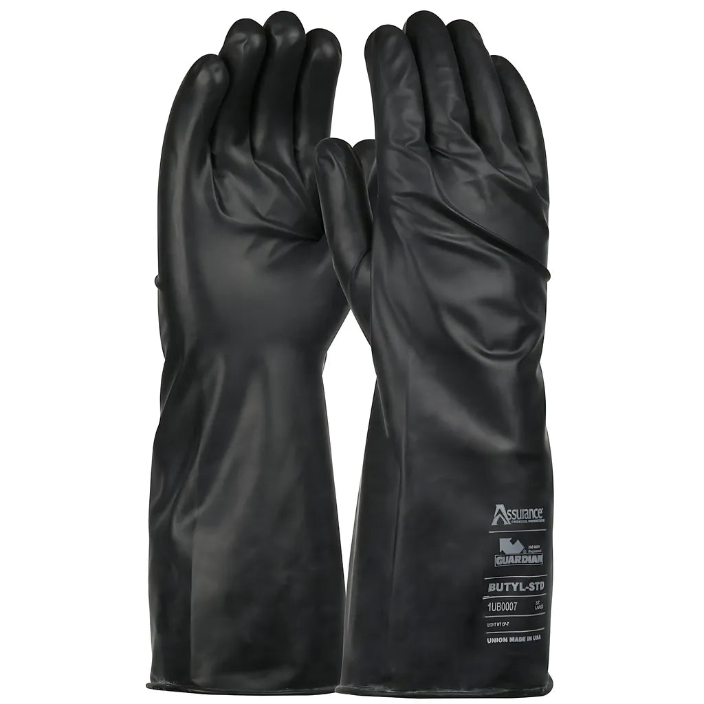 Boss 1Ub0007S 14" Long 7 Mil Butyl Rubber Glove With Smooth Grip 1UB0007S-10366