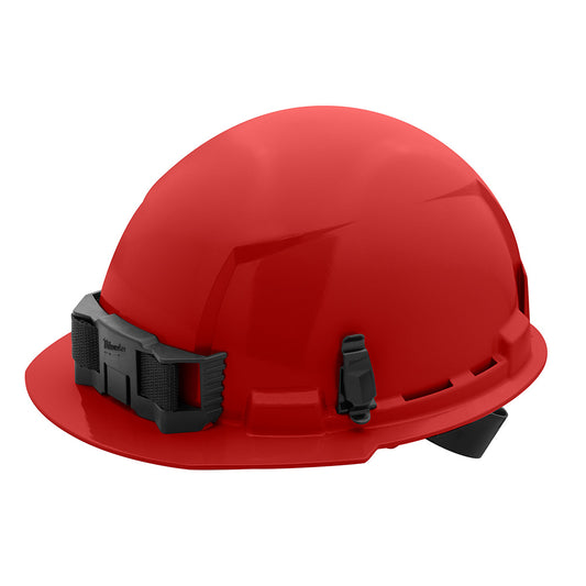 Red Front Brim Hard Hat w/4pt Ratcheting Suspension - Type 1, Class E