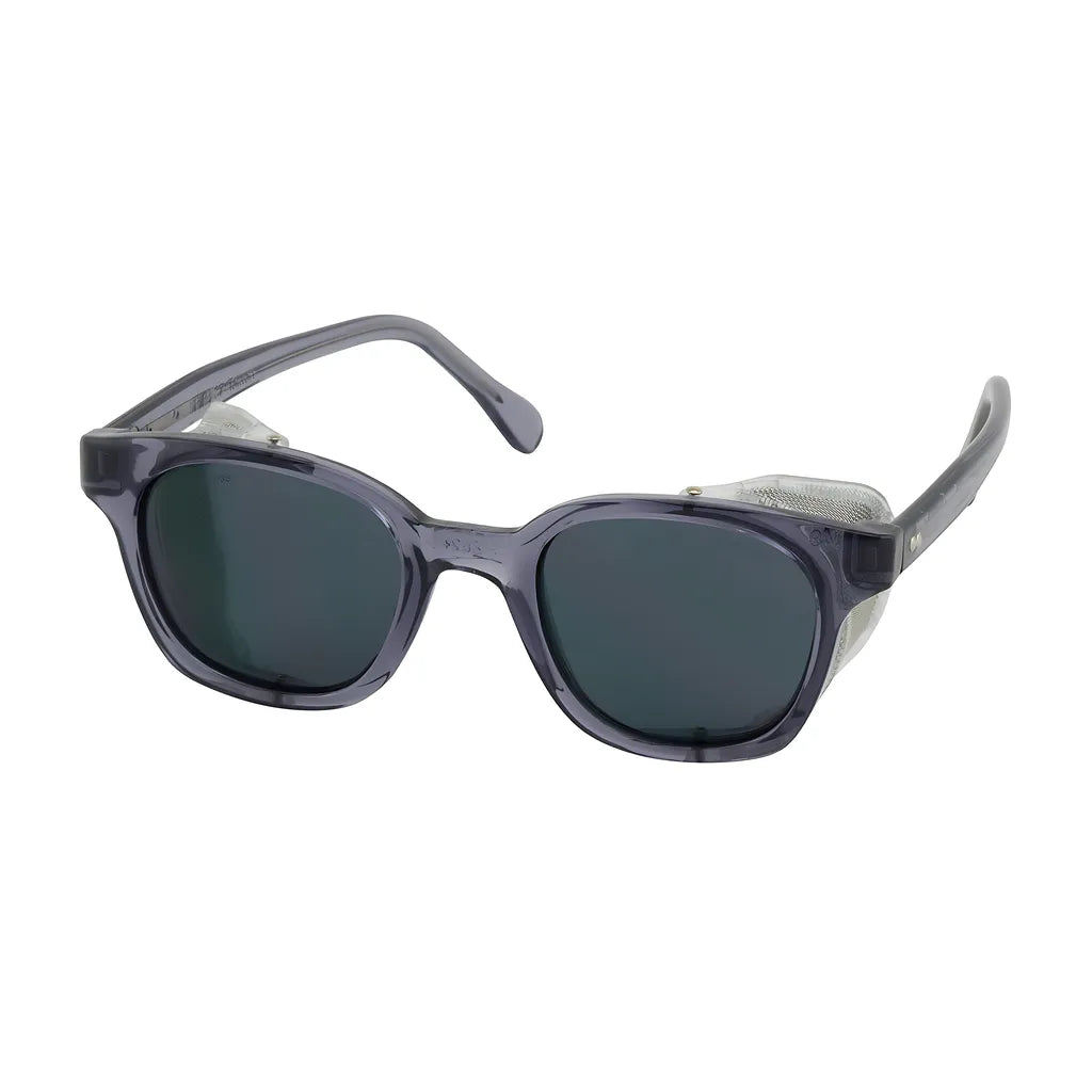 Bouton Optical 249-5907-401 Full Frame Safety Glasses With Smoke Frame, Gray Lens And Anti-Scratch Coating 249-5907-401-11144