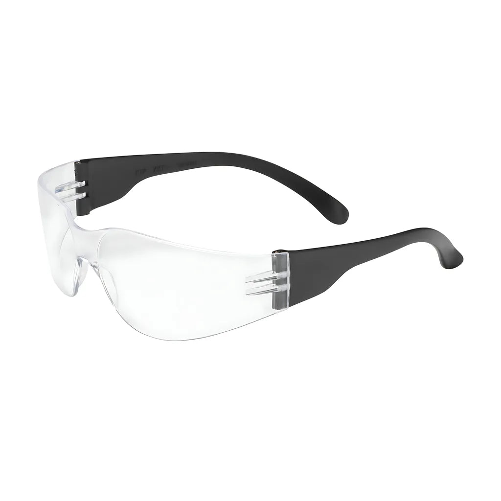 Bouton Optical 250-00-0000 Rimless Safety Glasses With Black Temple, Clear Lens And Anti-Scratch Coating 250-00-0000-11150