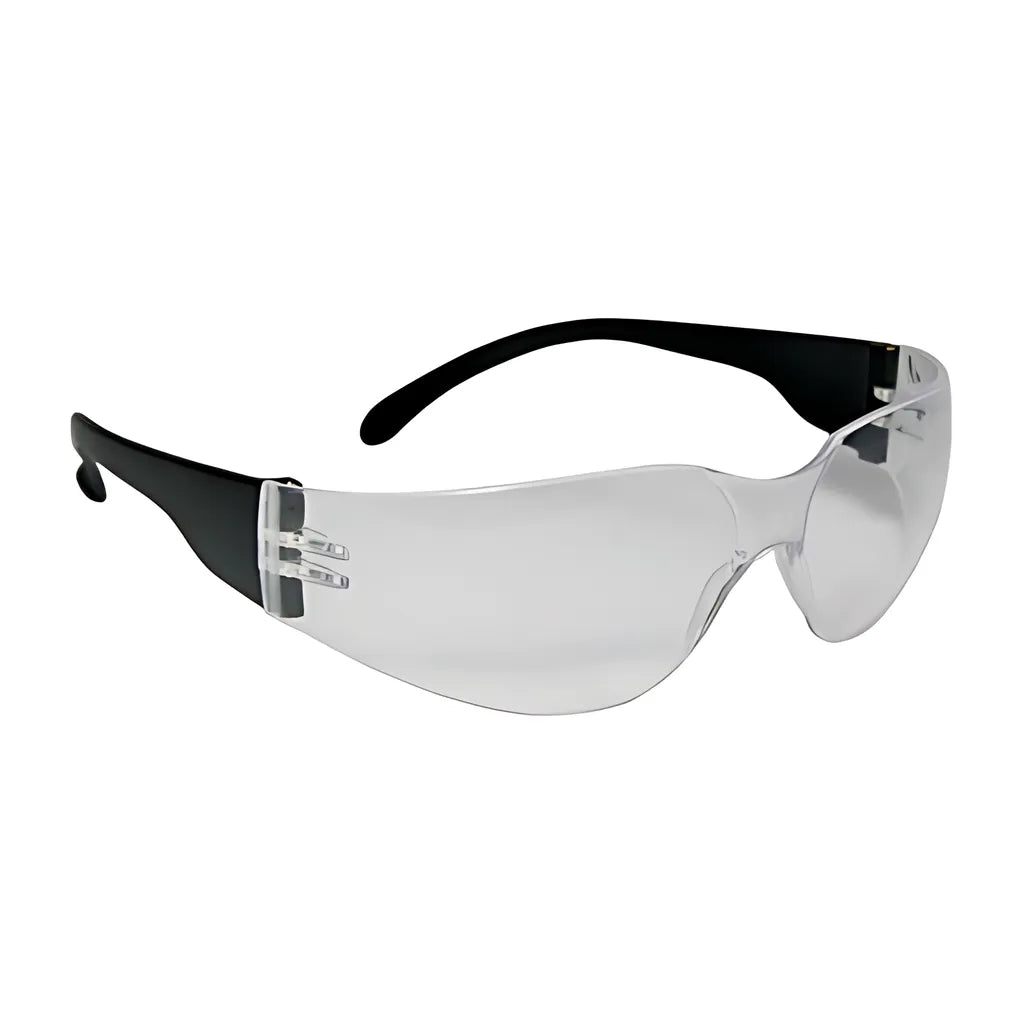 Bouton Optical 250-00-0002 Rimless Safety Glasses With Black Temple, I/O Lens And Anti-Scratch Coating 250-00-0002-11153