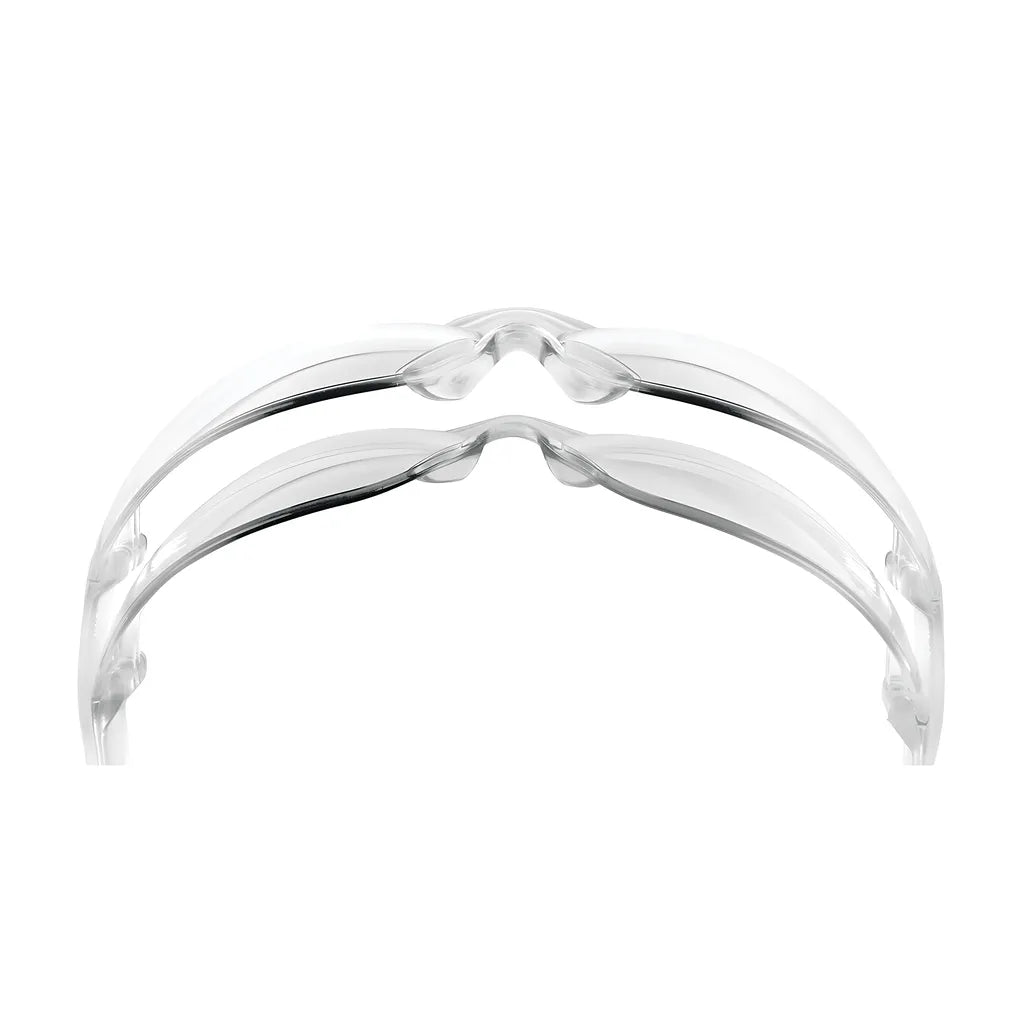 Bouton Optical 250-01-0320 Rimless Safety Glasses With Clear Temple, Clear Lens And Anti-Scratch / Anti-Fog Coating 250-01-0320-11170