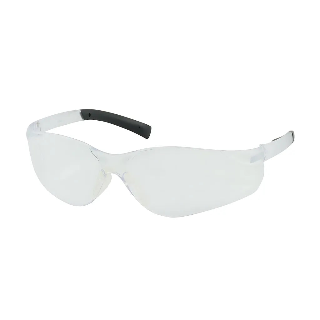 Bouton Optical 250-08-0000 Rimless Safety Glasses With Clear Temple, Clear Lens And Anti-Scratch Coating 250-08-0000-11204
