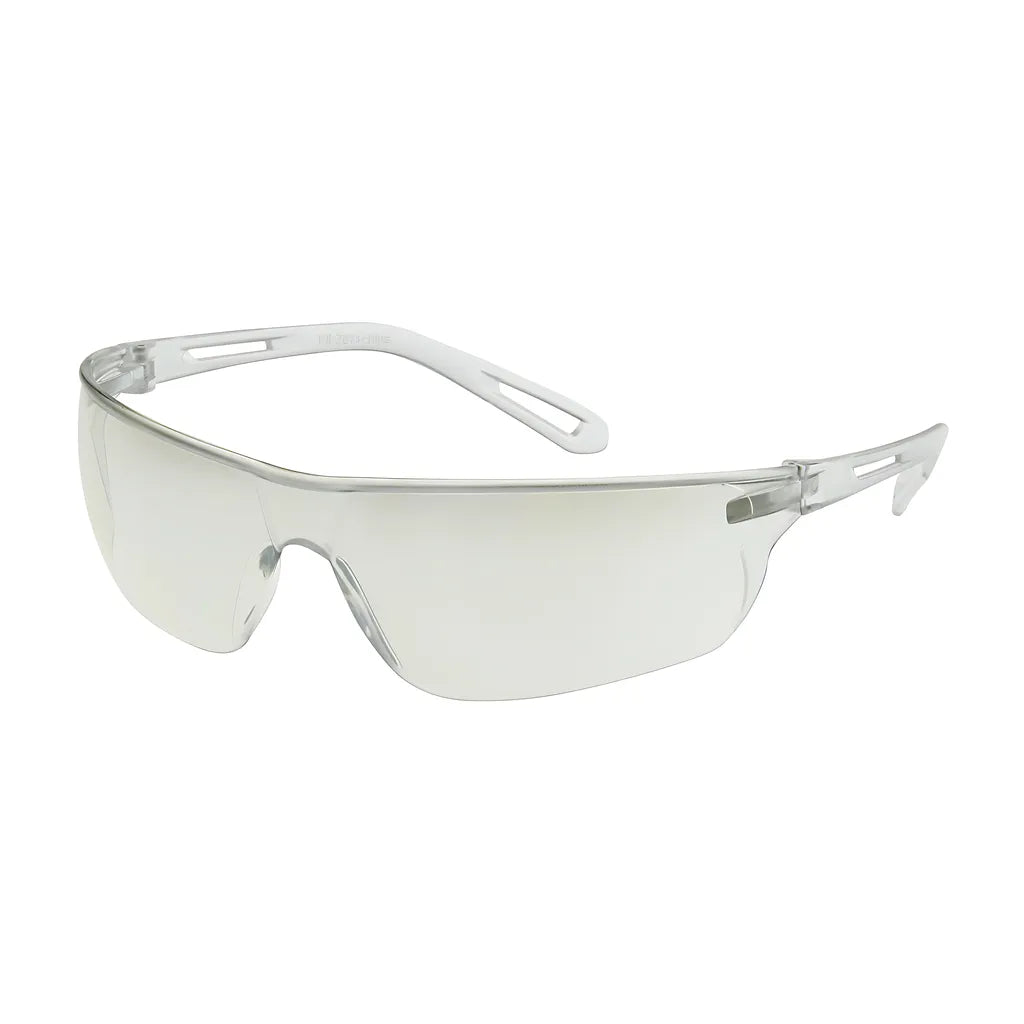 Bouton Optical 250-09-0002 Rimless Safety Glasses With Clear Temple, I/O Lens And Anti-Scratch Coating 250-09-0002-11216