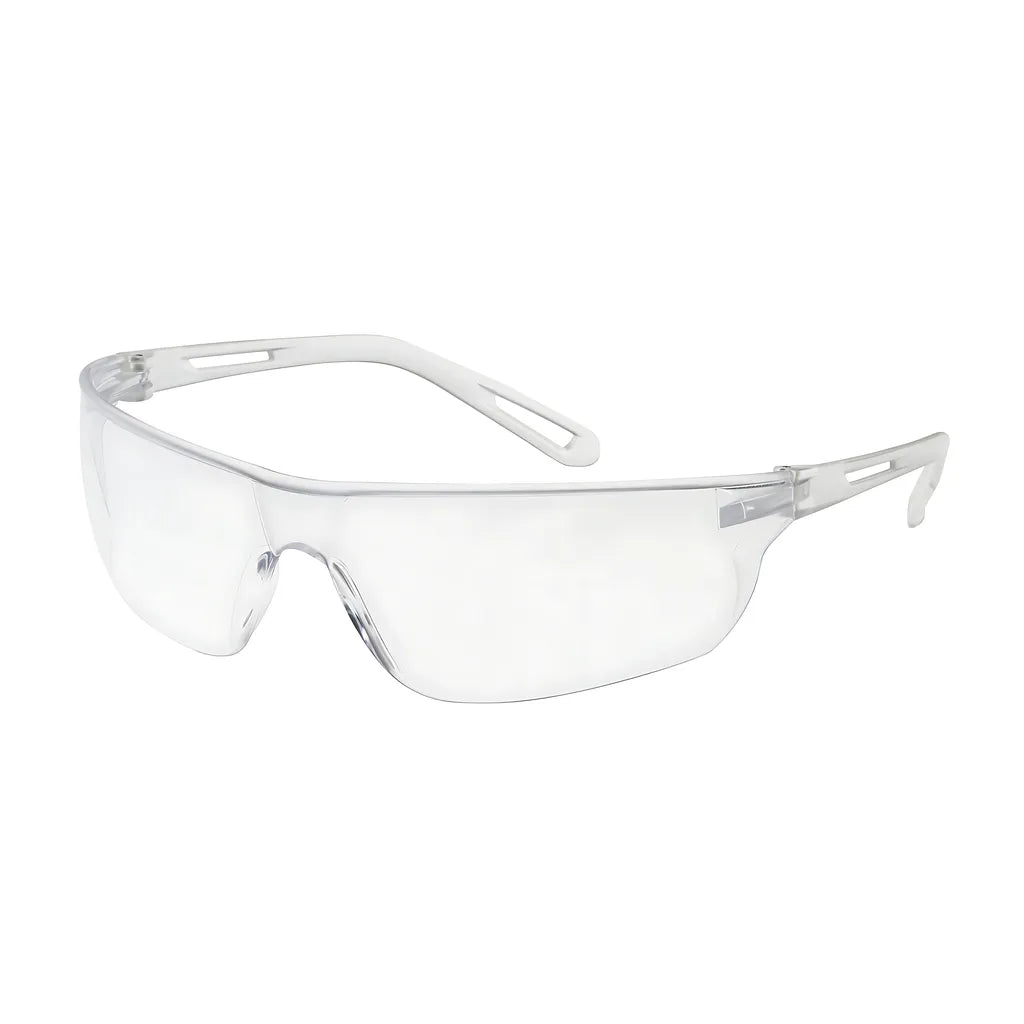 Bouton Optical 250-09-0020 Rimless Safety Glasses With Clear Temple, Clear Lens And Anti-Scratch / Anti-Fog Coating 250-09-0020-11217