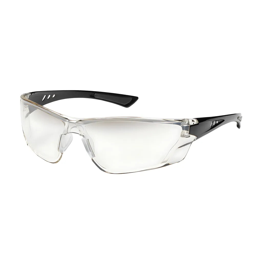 Bouton Optical 250-32-0031 Rimless Safety Glasses With Gloss Black Temple, Gradient Lens And Anti-Scratch / Anti-Fog Coating 250-32-0031-11311