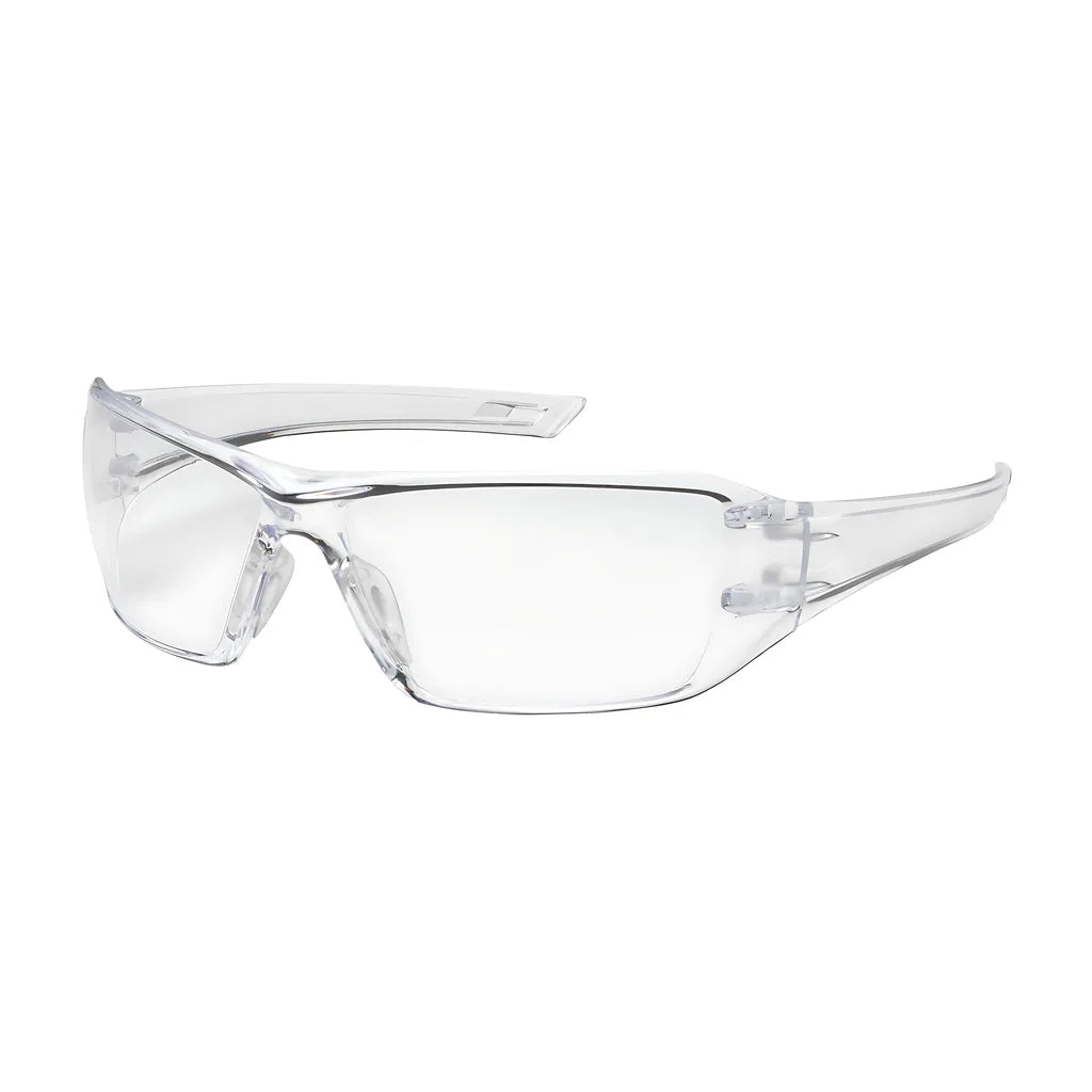 Bouton Optical 250-46-0010 Rimless Safety Glasses With Clear Temple, Clear Lens And Anti-Reflective / Anti-Scratch Coating 250-46-0010-11344
