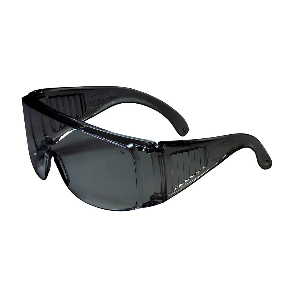 Bouton Optical 250-99-0901 Otg Rimless Safety Glasses With Gray Temple, Gray Lens And Anti-Scratch Coating 250-99-0901-11443