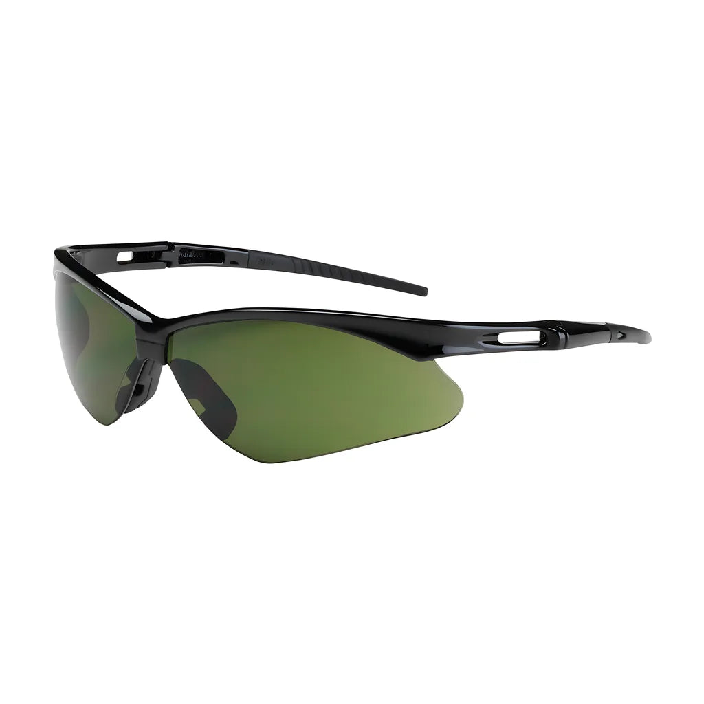 Bouton Optical 250-An-10118 Semi-Rimless Safety Glasses With Black Frame, Ir Filter Shade 3.0 Lens And Anti-Scratch Coating 250-AN-10118-11464