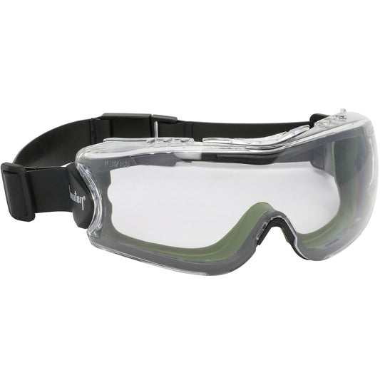 Bouton Optical 251-63-0520-RHB Indirect Vent Goggle with Green Body, Clear Lens and FogLess 3Sixty Coating  - Neoprene Strap