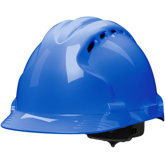 JSP 280-AHS150V-50 Vented, Type II Hard Hat with HDPE Shell, EPS Impact Liner, Polyester Suspension and Wheel Ratchet Adjustment