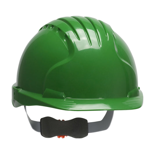 JSP 280-EV6151-30 Cap Style Hard Hat with HDPE Shell, 6-Point Polyester Suspension and Wheel Ratchet Adjustment