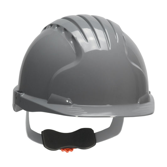 JSP 280-EV6151-40 Cap Style Hard Hat with HDPE Shell, 6-Point Polyester Suspension and Wheel Ratchet Adjustment