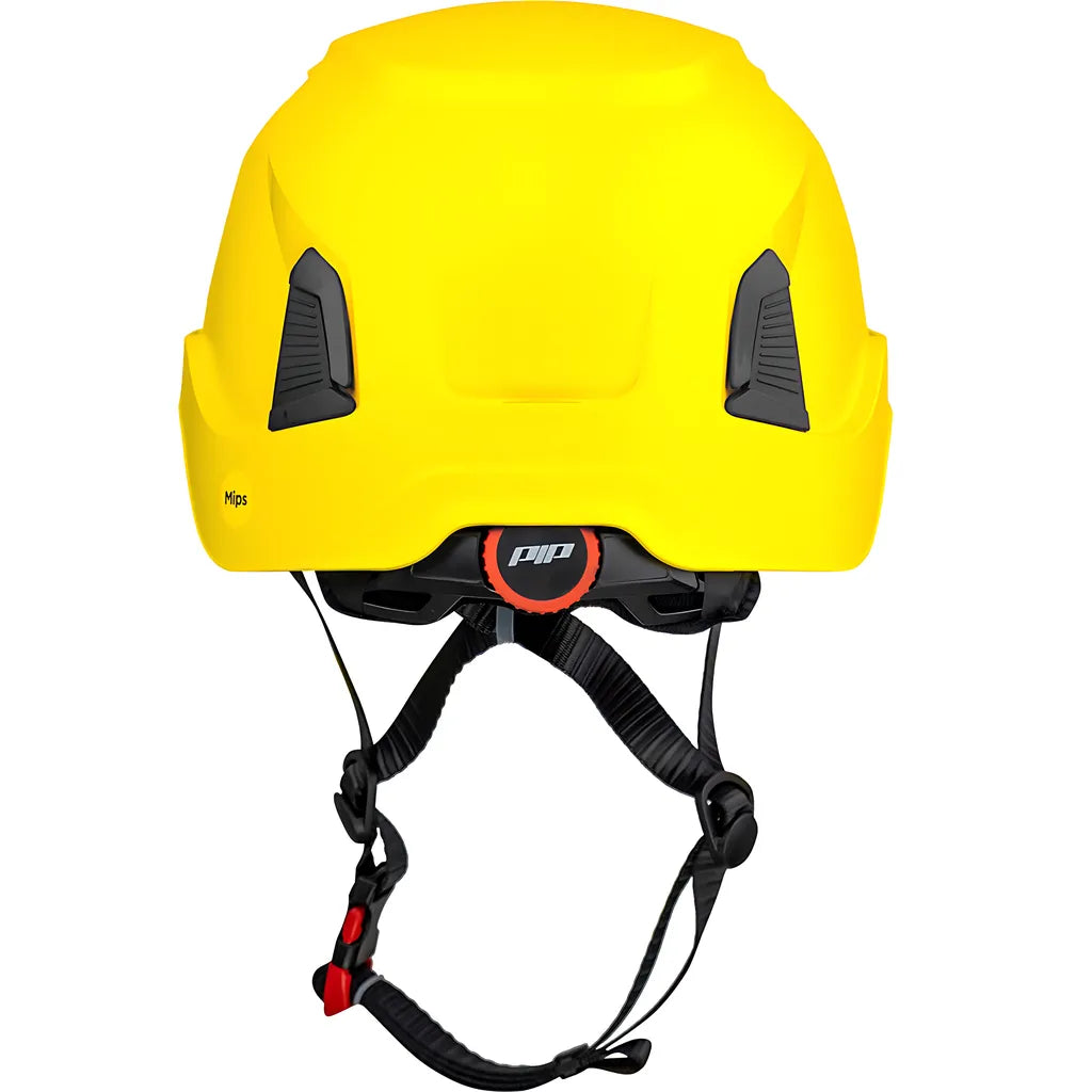 Pip 280-Hp1491Rvm-02 Vented, Industrial Climbing Helmet With Mips Technology, Abs Shell, Eps Foam Impact Liner, Hdpe Suspension, Wheel Ratchet Adjustment And 4-Point Chin Strap 280-HP1491RVM-02-12294