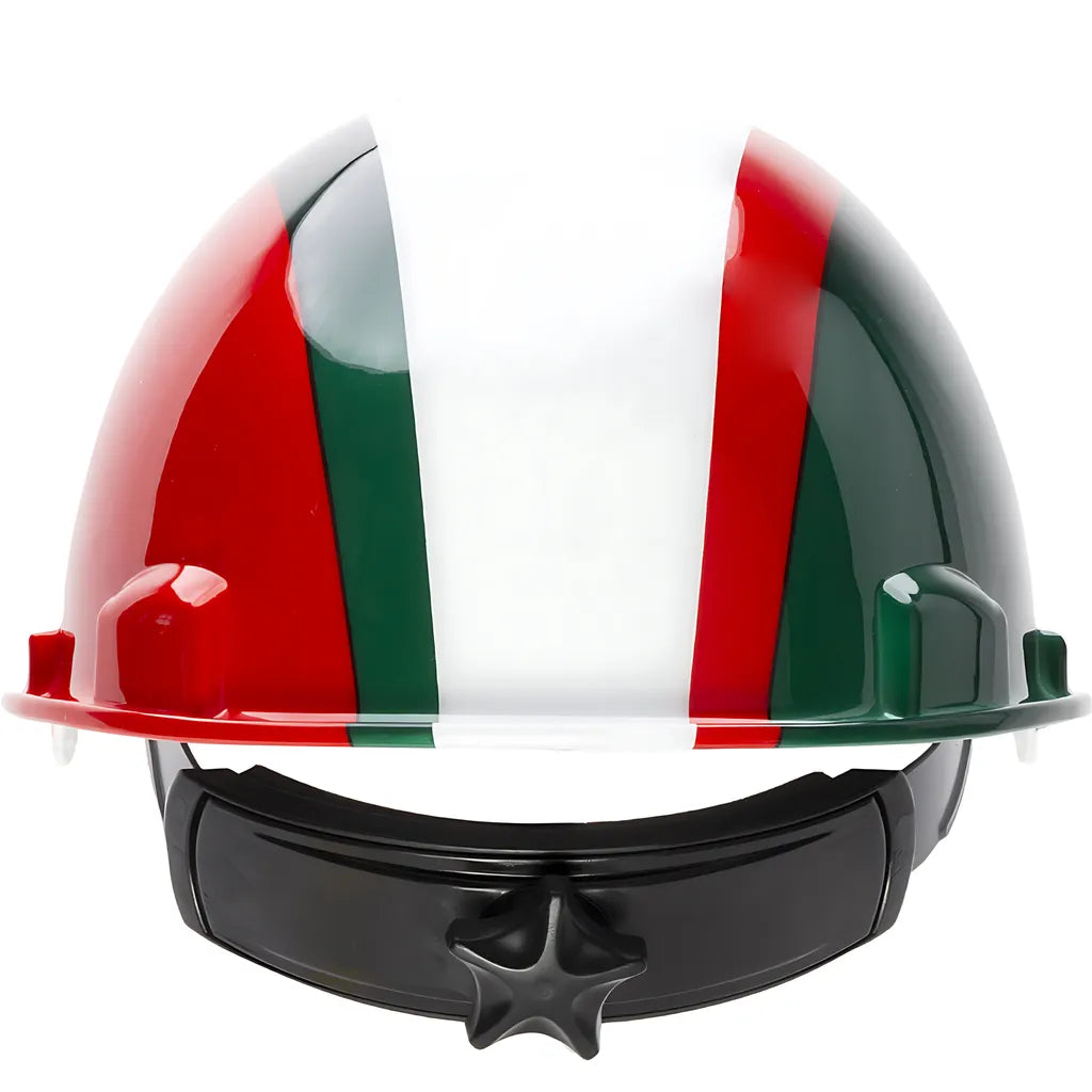 Dynamic 280-Hp341R-Mex Cap Style Smooth Dome Hard Hat With Hdpe Shell, 4-Point Textile Suspension, Graphic Wrap And Wheel-Ratchet Adjustment 280-HP341R-MEX-12397