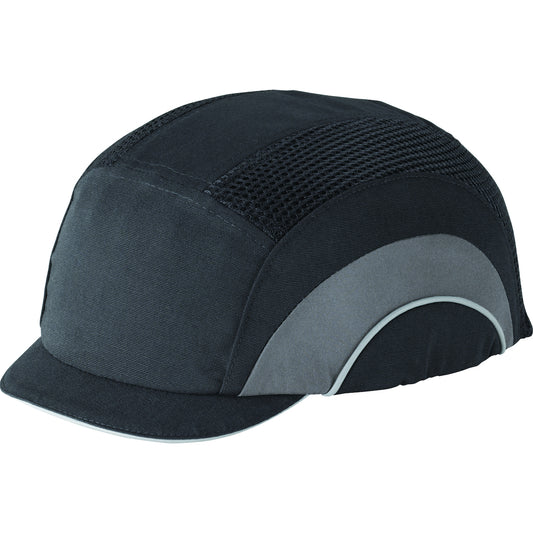 JSP 282-ABM130-12 Baseball Style Bump Cap with HDPE Protective Liner and Adjustable Back - Micro Brim