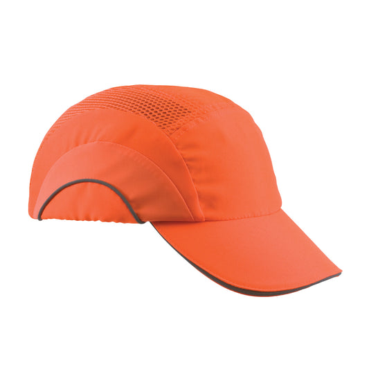 JSP 282-ABR170-OR Hi-Vis Baseball Style Bump Cap with HDPE Protective Liner and Adjustable Back