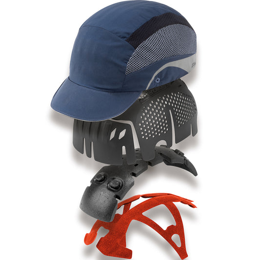 JSP 282-AEN000-21 Lightweight Baseball Style Bump Cap with HDPE Protective Liner and Adjustable Back - Brimless