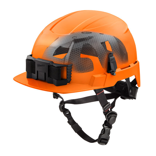 BOLT™ Orange Front Brim Safety Helmet with IMPACT ARMOR™ Liner (USA) - Type 2, Class E
