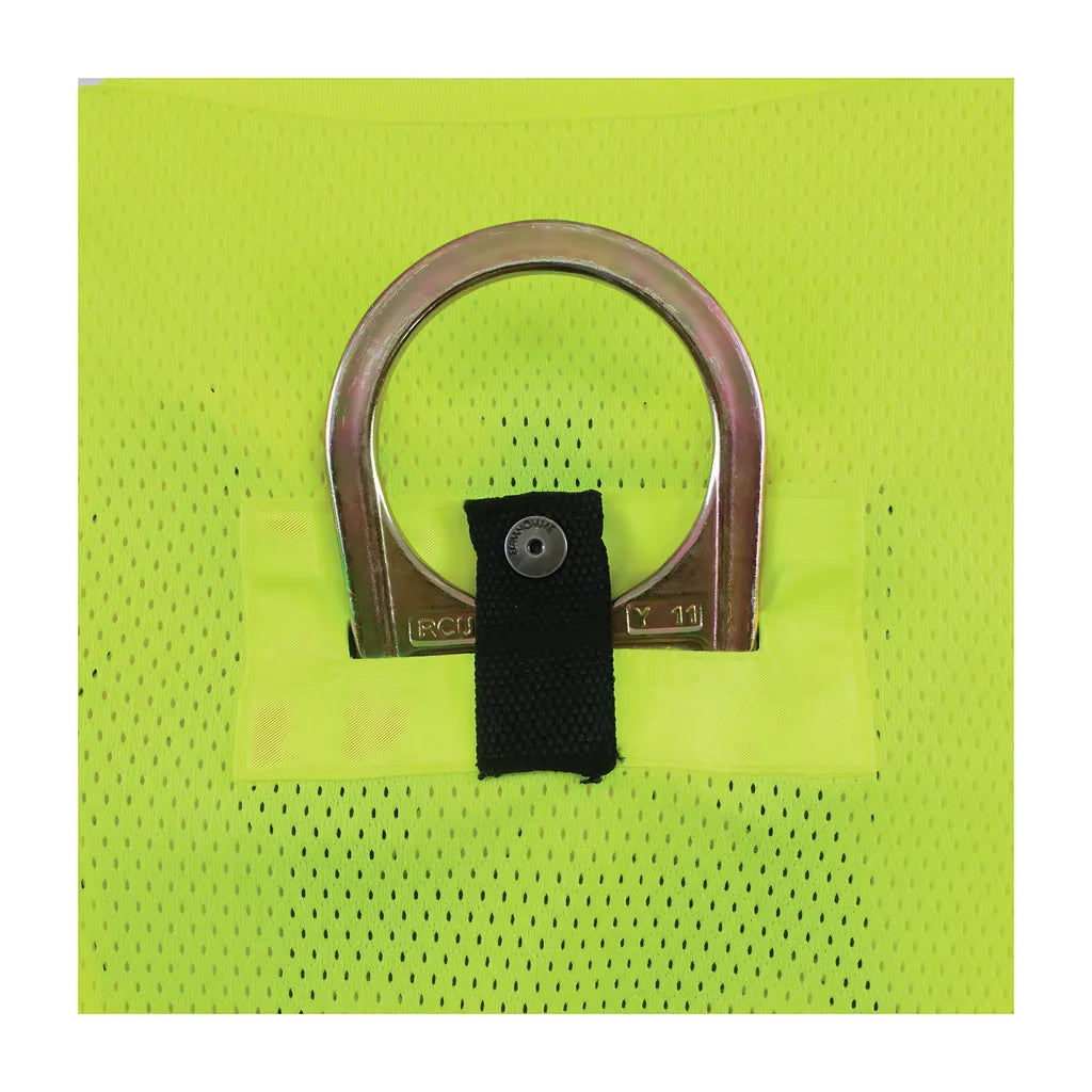 Pip 302-0600D-Ly/L Ansi Type R Class 2 Two-Tone Mesh Vest With "D" Ring Access 302-0600D-LYL-13708