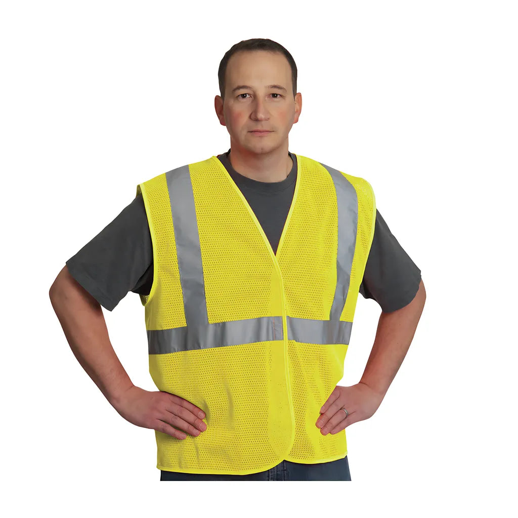 Pip 302-Mvgly-2X Ansi Type R Class 2 Value Mesh Vest 302-MVGLY-2X-14262