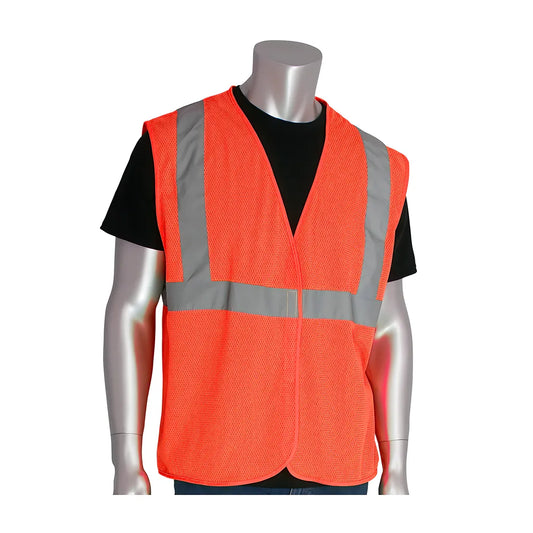Pip 302-Mvgor-Xl Ansi Type R Class 2 Value Mesh Vest 302-MVGOR-XL-14224