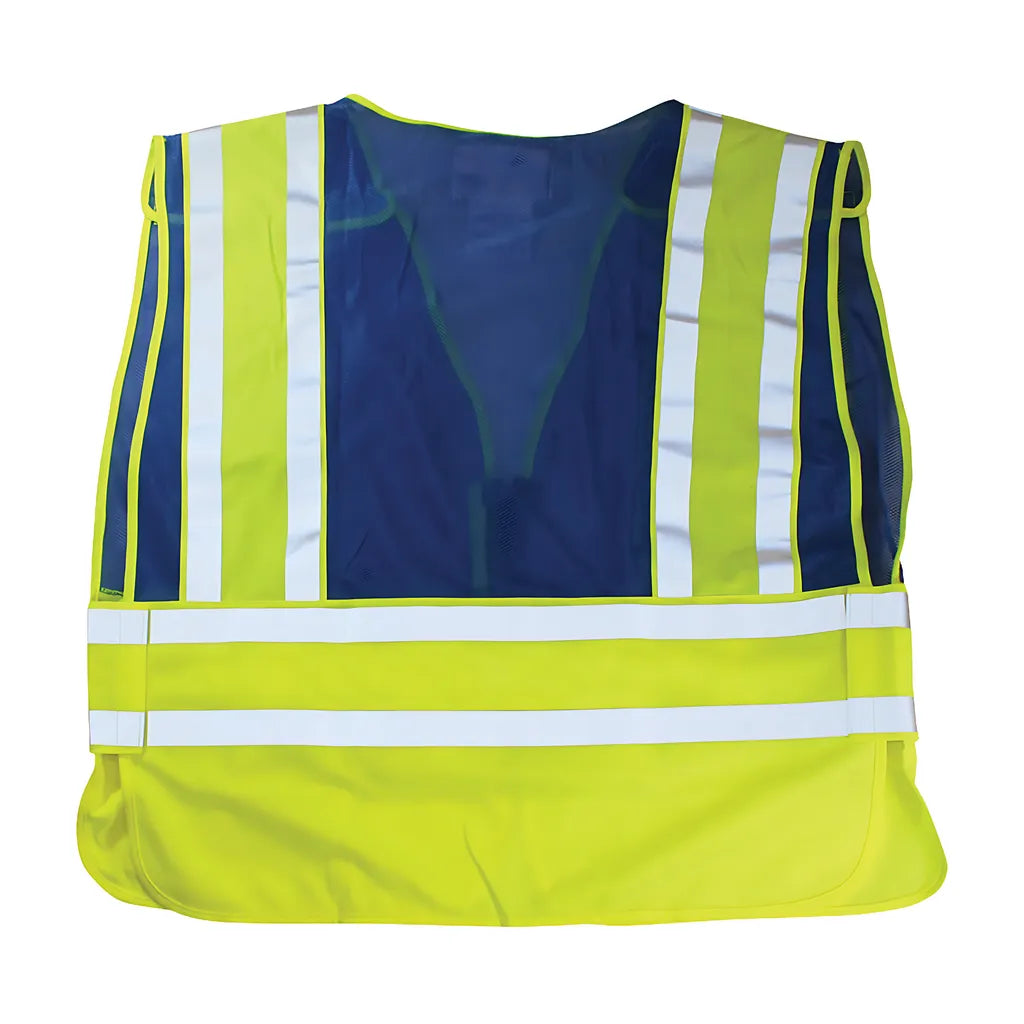 Pip 302-Psv-Blu-Nl-Md/Xl Ansi Type P Class 2 Public Safety Vest 302-PSV-BLU-NL-MDXL-14412