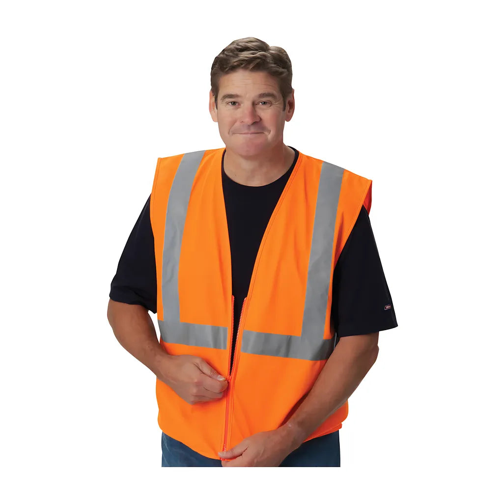Pip 302-Wcengzor-5X Ansi Type R Class 2 Value Zipper Solid Vest 302-WCENGZOR-5X-14538