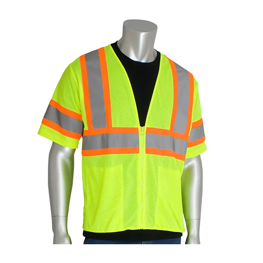 Pip 303-Hsvply-3X Ansi Type R Class 3 Value Two-Tone Mesh Vest 303-HSVPLY-3X-14783