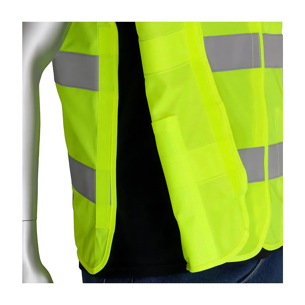 Pip 305-5Pvfrly-2X/3X Ansi Type R Class 2 Fr Treated Solid Breakaway Vest 305-5PVFRLY-2X3X-14911